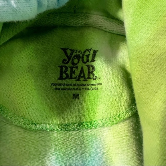 Yogi Bear Campfire tie die hoodie size medium, Mark Twain Lake, Mo - Picture 3 of 4